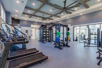 Fitness studio with yoga studio